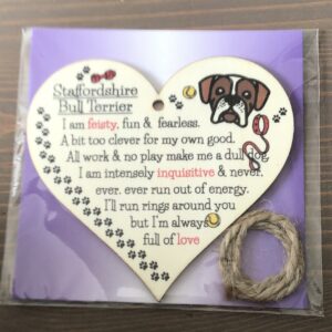 Staffordshire Bull Terrier plaque