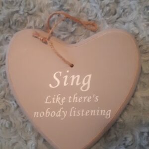 Heart Plaque SING!