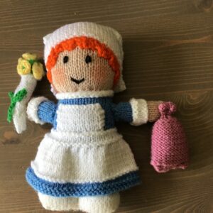 Knitted Nurse Doll